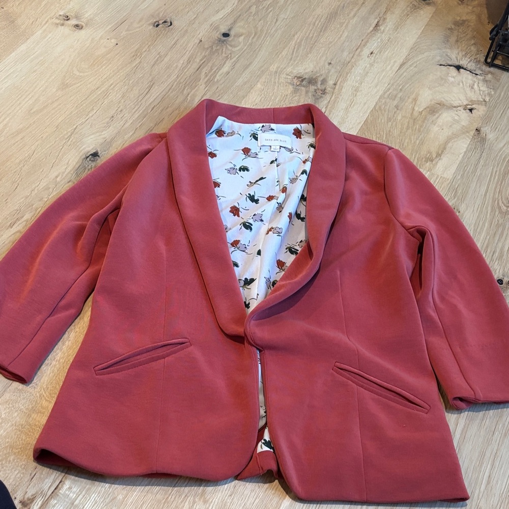 Women's orange blazer